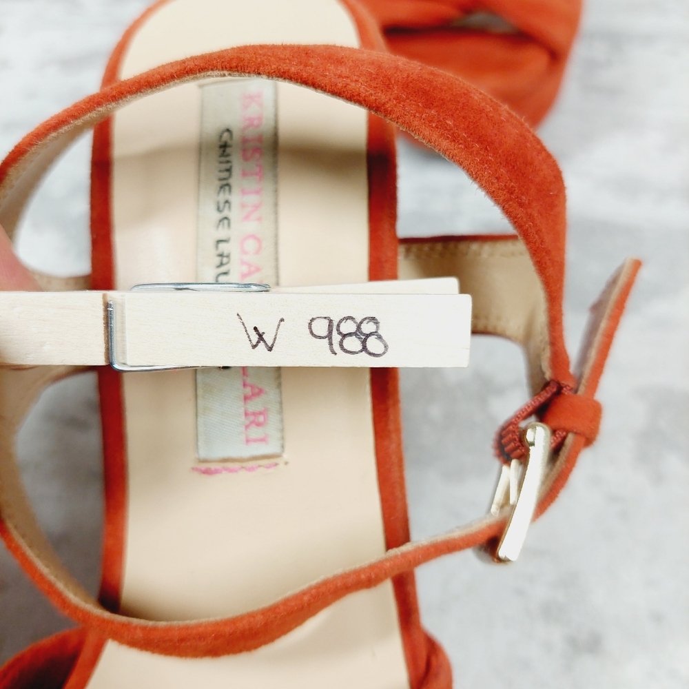 Chinese Laundry Always Platform Ankle Strap Red Heels Sandals W988 - Picture 13 of 13
